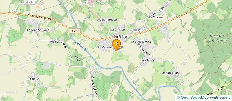 localisation de l'entreprise MONSIEUR PHILIPPE DURANDET  LA CLISSE