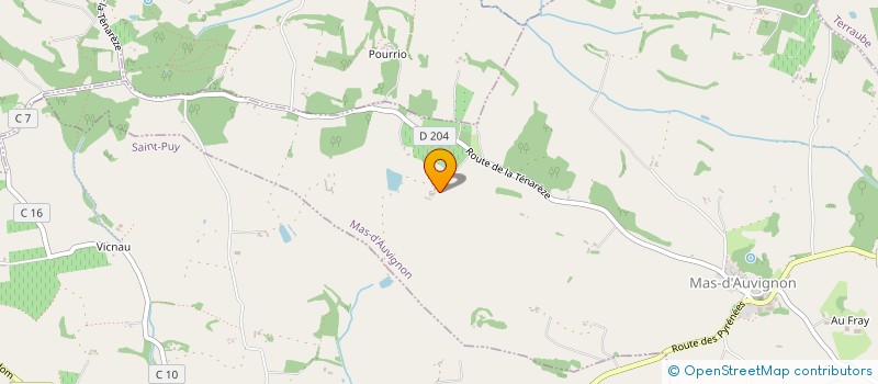 localisation de l'entreprise MONSIEUR PHILIPPE DUSSAUT  MAS D'AUVIGNON