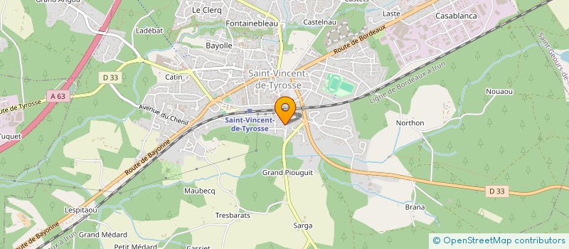 localisation de l'entreprise MONSIEUR PHILIPPE DUTREY  SAINT-VINCENT-DE-TYROSSE