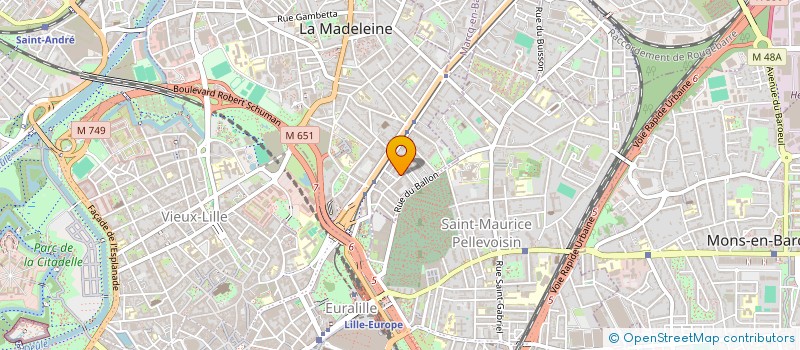localisation de l'entreprise MONSIEUR PHILIPPE DUVERLIE  LA MADELEINE