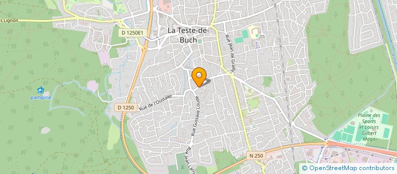 localisation de l'entreprise MONSIEUR PHILIPPE DUVIGNERE à LA TESTE-DE-BUCH