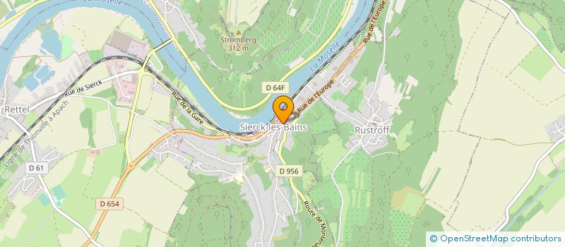 localisation de l'entreprise MONSIEUR PHILIPPE DUVILLARD  SIERCK-LES-BAINS
