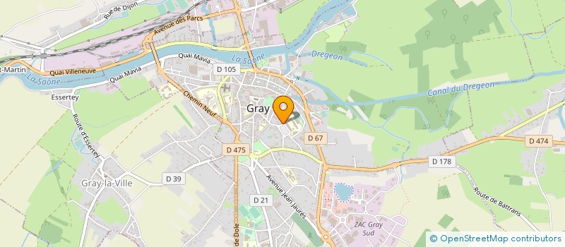 localisation de l'entreprise MONSIEUR PHILIPPE DUWALD à GRAY