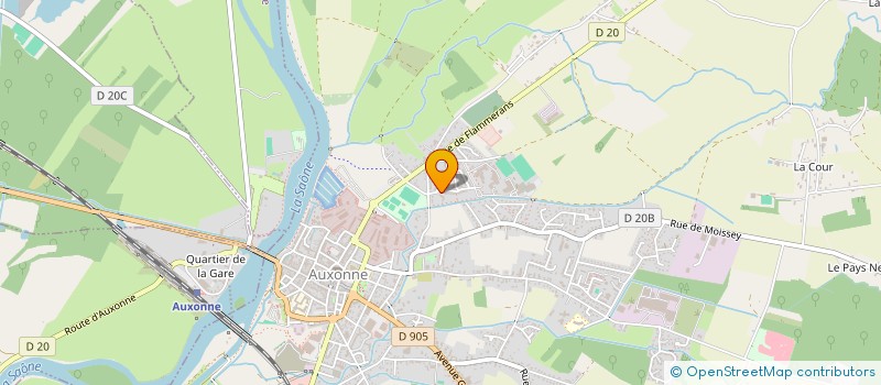 localisation de l'entreprise MONSIEUR PHILIPPE E SA  AUXONNE