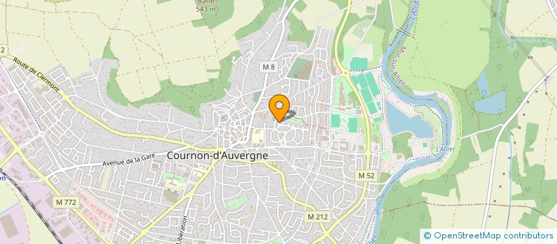 localisation de l'entreprise MONSIEUR PHILIPPE ECHAUBARD à COURNON-D'AUVERGNE