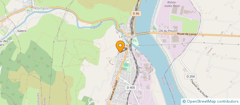 localisation de l'entreprise MONSIEUR PHILIPPE ECOCHARD  LE POUZIN