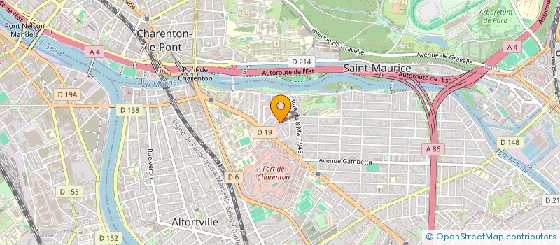 localisation de l'entreprise MONSIEUR PHILIPPE-EDOUARD MBARGA MENGUE  MAISONS-ALFORT