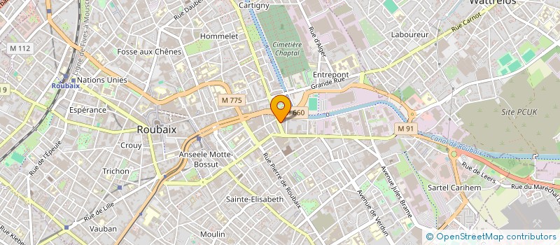 localisation de l'entreprise MONSIEUR PHILIPPE EECKELOOT  ROUBAIX