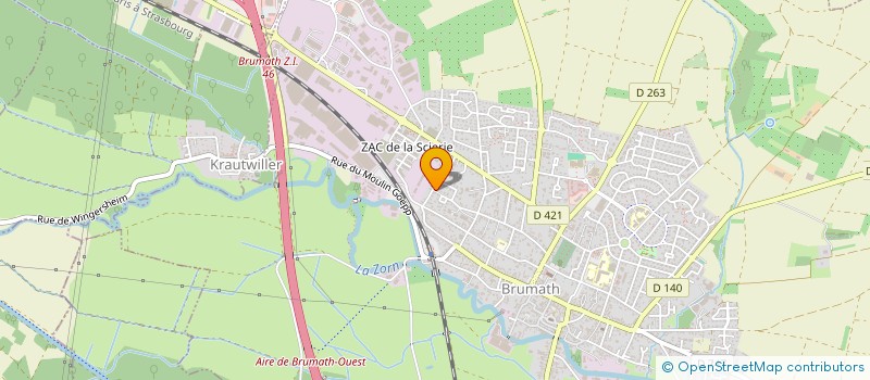 localisation de l'entreprise MONSIEUR PHILIPPE EHRHART  BRUMATH