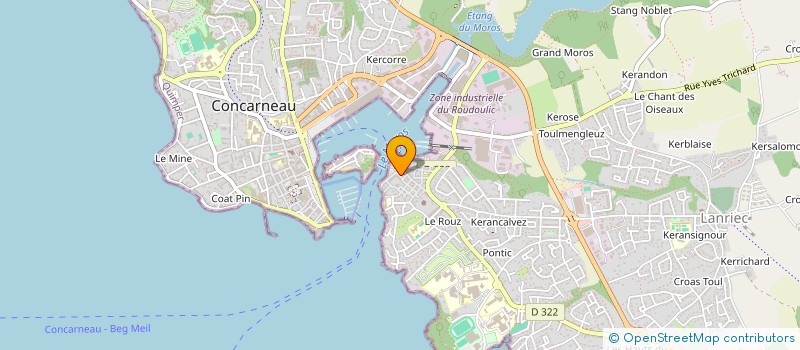 localisation de l'entreprise MONSIEUR PHILIPPE EMMANUEL MERSCH à CONCARNEAU