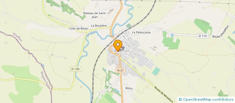 localisation de l'entreprise MONSIEUR PHILIPPE ESCAFFRE  ASTAFFORT