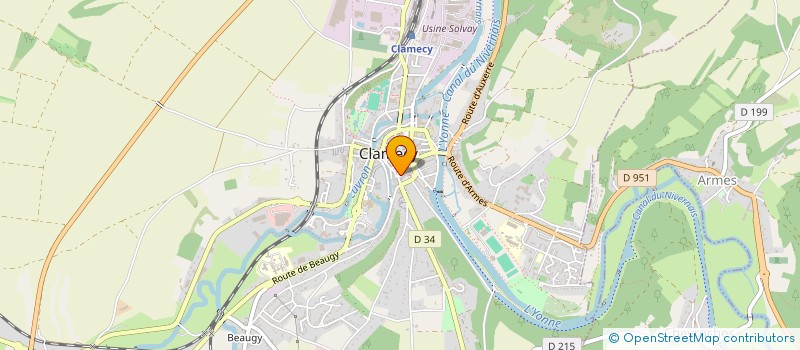 localisation de l'entreprise MONSIEUR PHILIPPE ESCOFFIER à CLAMECY