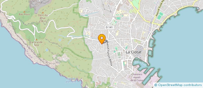 localisation de l'entreprise MONSIEUR PHILIPPE ESCOUSSE à LA CIOTAT