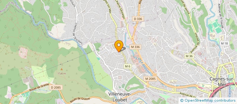 localisation de l'entreprise MONSIEUR PHILIPPE ESCRIVE  VILLENEUVE-LOUBET