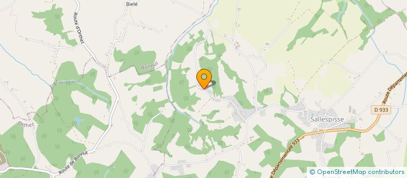 localisation de l'entreprise MONSIEUR PHILIPPE ESTRABEAU  SALLESPISSE