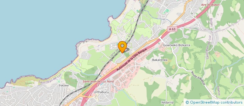 localisation de l'entreprise MONSIEUR PHILIPPE ETCHEBERRY à SAINT-JEAN-DE-LUZ