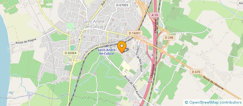 localisation de l'entreprise MONSIEUR PHILIPPE EVAIN  SAINT-ANDRE-DE-CUBZAC