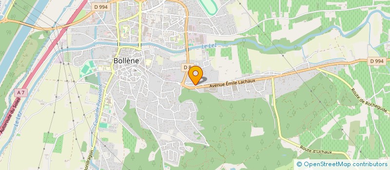 localisation de l'entreprise MONSIEUR PHILIPPE EVRARD  BOLLENE