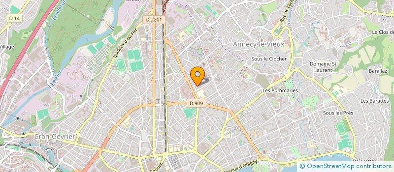 localisation de l'entreprise MONSIEUR PHILIPPE EVRARD à ANNECY