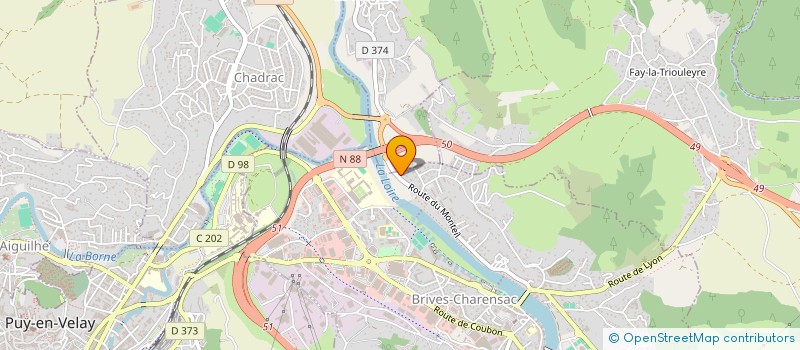 localisation de l'entreprise MONSIEUR PHILIPPE EXBRAYAT  BRIVES-CHARENSAC