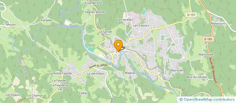 localisation de l'entreprise MONSIEUR PHILIPPE EYRAUD  LE CHAMBON-SUR-LIGNON