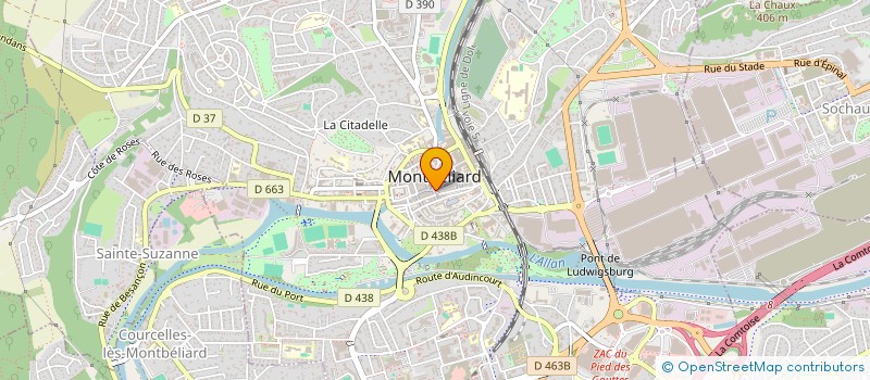 localisation de l'entreprise MONSIEUR PHILIPPE FAIVRE  MONTBELIARD