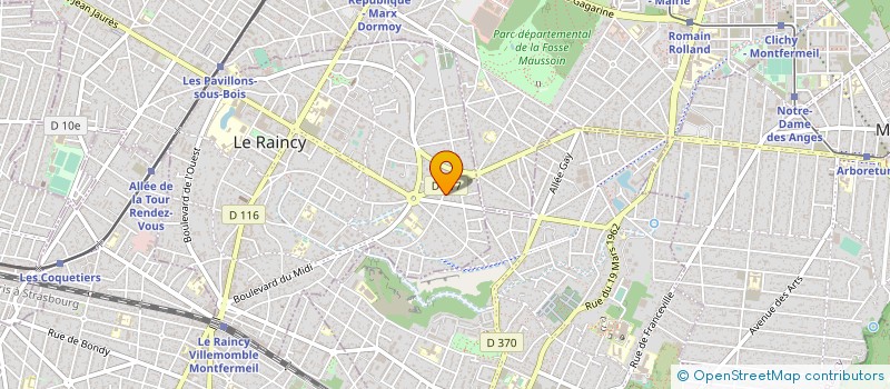 localisation de l'entreprise MONSIEUR PHILIPPE FALANTIN à LE RAINCY