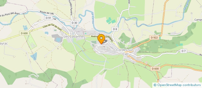 localisation de l'entreprise MONSIEUR PHILIPPE FARAUT  CORDES-SUR-CIEL