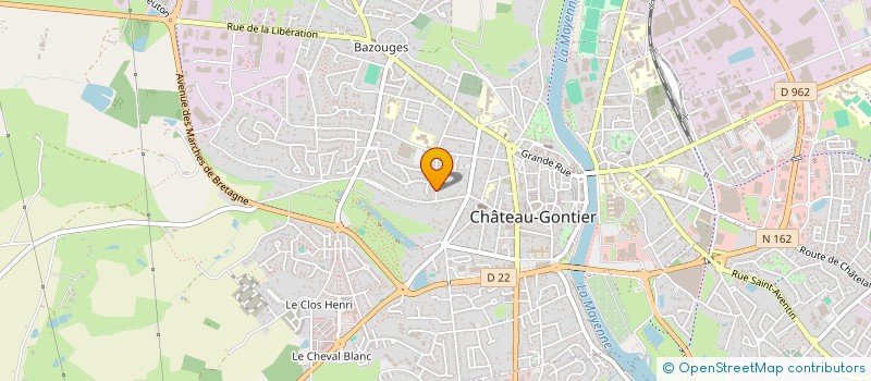 localisation de l'entreprise MONSIEUR PHILIPPE FARIBEAULT  CHATEAU-GONTIER-SUR-MAYENNE