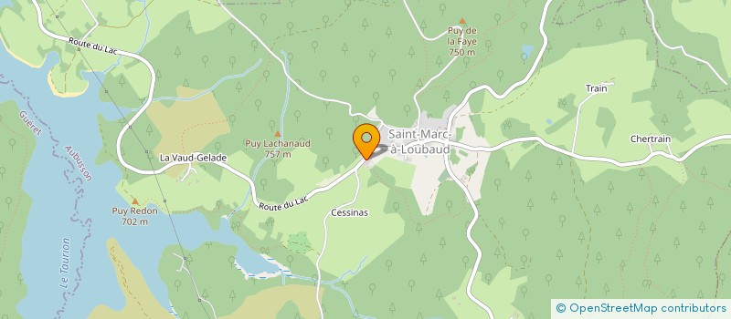 localisation de l'entreprise MONSIEUR PHILIPPE FARON  SAINT-MARC-A-LOUBAUD