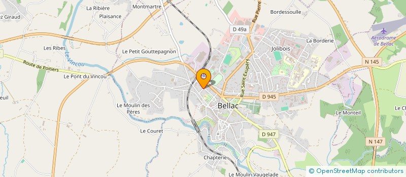 localisation de l'entreprise MONSIEUR PHILIPPE FAUCHER  BELLAC