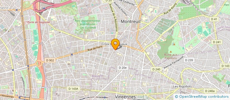 localisation de l'entreprise MONSIEUR PHILIPPE FAURE à MONTREUIL