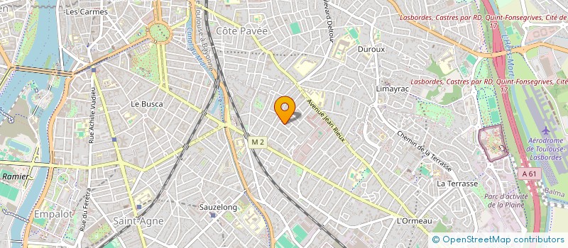 localisation de l'entreprise MONSIEUR PHILIPPE FAURE  TOULOUSE
