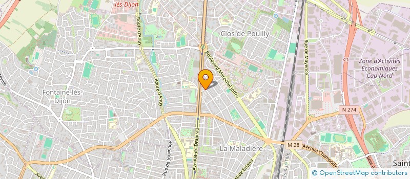localisation de l'entreprise MONSIEUR PHILIPPE FAURE à DIJON