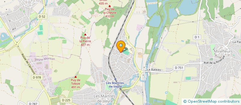 localisation de l'entreprise MONSIEUR PHILIPPE FAURIE  LES MARTRES-DE-VEYRE