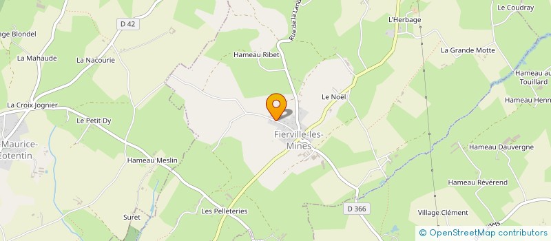 localisation de l'entreprise MONSIEUR PHILIPPE FAUVEL  FIERVILLE-LES-MINES