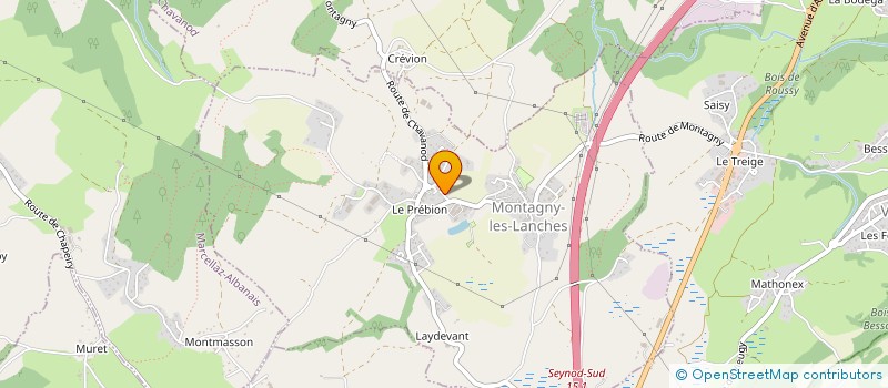 localisation de l'entreprise MONSIEUR PHILIPPE FAVET  MONTAGNY-LES-LANCHES