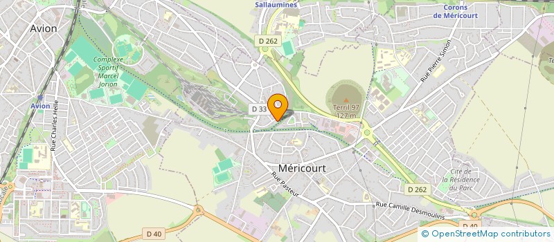 localisation de l'entreprise MONSIEUR PHILIPPE FAVIER  MERICOURT