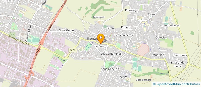 localisation de l'entreprise MONSIEUR PHILIPPE FAVRE-VERAND  GENAS