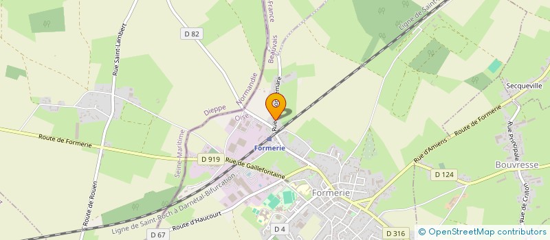 localisation de l'entreprise MONSIEUR PHILIPPE FAVRESSE  FORMERIE