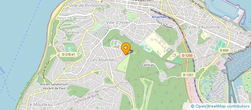 localisation de l'entreprise MONSIEUR PHILIPPE FAYOL  ARCACHON