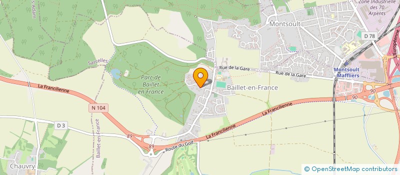 localisation de l'entreprise MONSIEUR PHILIPPE FERNANDES  BAILLET-EN-FRANCE