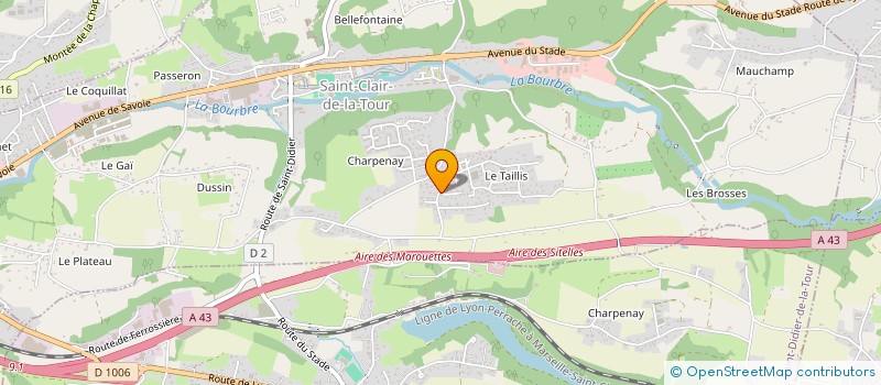 localisation de l'entreprise MONSIEUR PHILIPPE FERNANDEZ  SAINT-CLAIR-DE-LA-TOUR