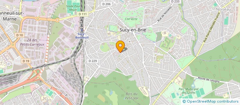 localisation de l'entreprise MONSIEUR PHILIPPE FERRACANI  SUCY-EN-BRIE