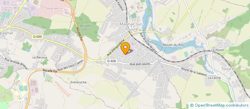 localisation de l'entreprise MONSIEUR PHILIPPE FERRAND  MAGNAC-SUR-TOUVRE