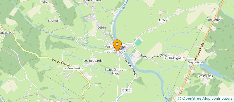 localisation de l'entreprise MONSIEUR PHILIPPE FEVRE  VENDENESSE-SUR-ARROUX