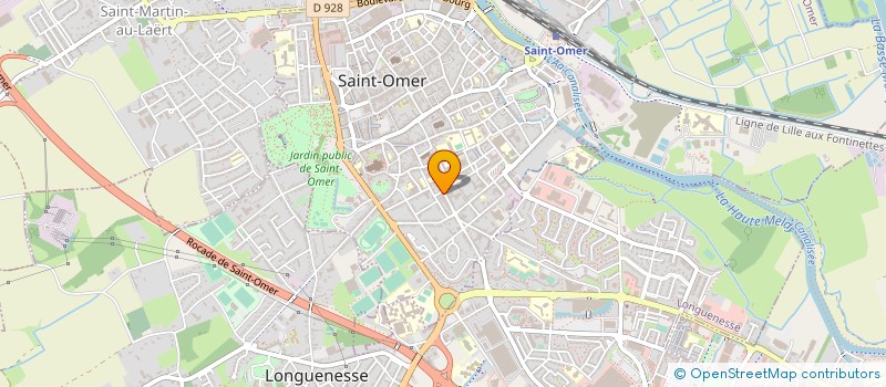 localisation de l'entreprise MONSIEUR PHILIPPE FICHAUX  SAINT-OMER