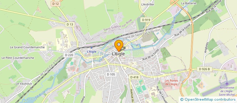 localisation de l'entreprise MONSIEUR PHILIPPE FICHET à L'AIGLE