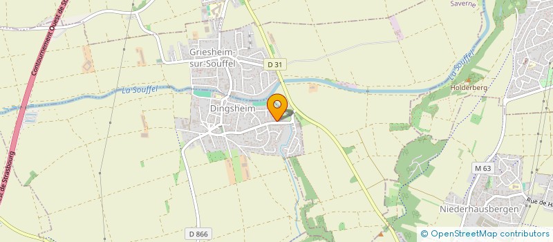 localisation de l'entreprise MONSIEUR PHILIPPE FINCKER  DINGSHEIM