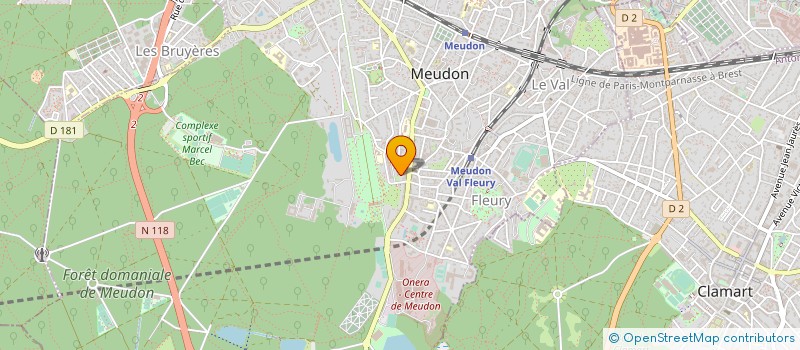 localisation de l'entreprise MONSIEUR PHILIPPE FLAMENT à MEUDON